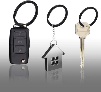 Locking Carabiner D Ring Clips with Flat Key Ring